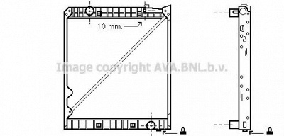 AVA QUALITY COOLING mea2151 -  Радиатор, охлаждение двигателя